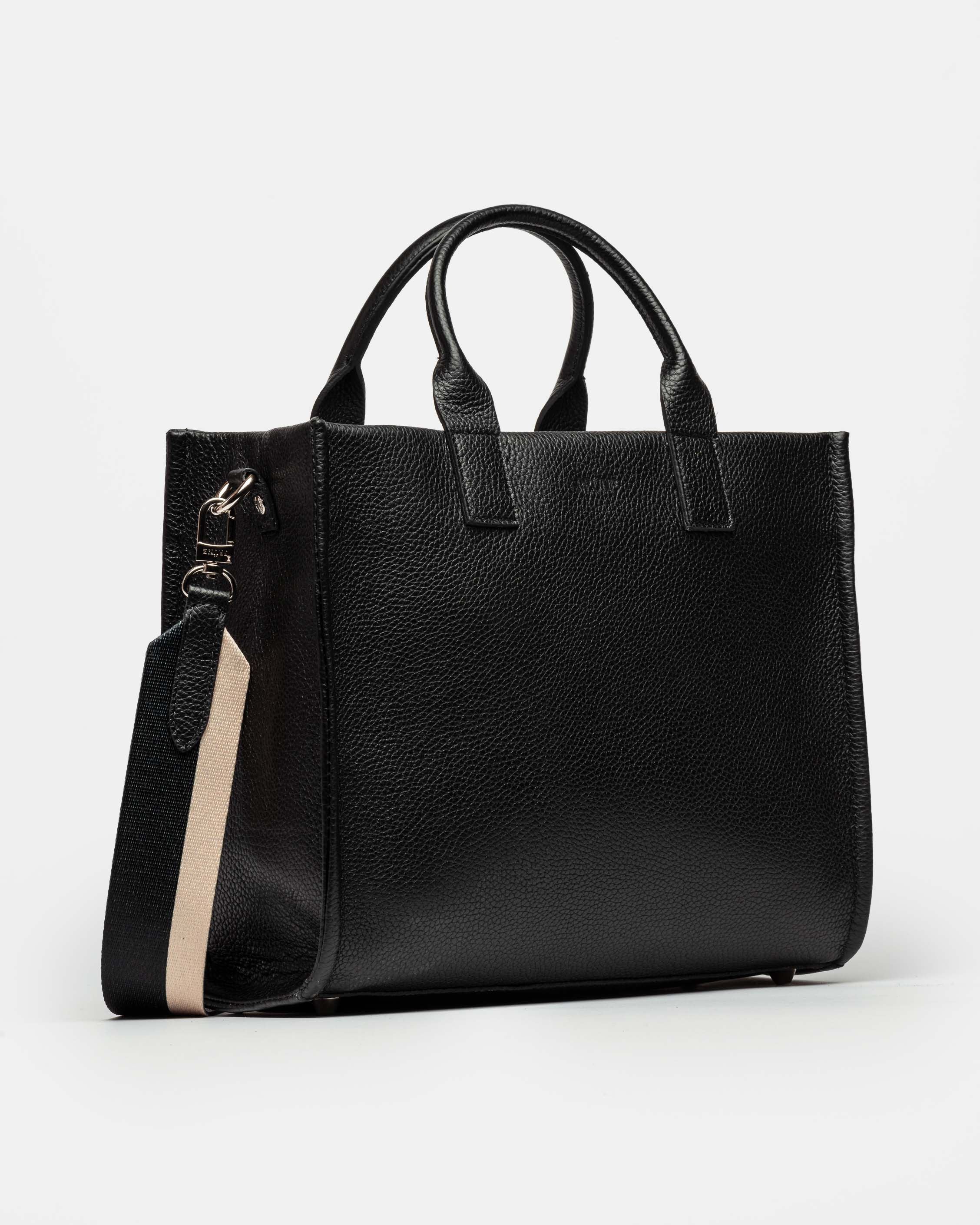 Cartera de mano Capri en cuero graneado