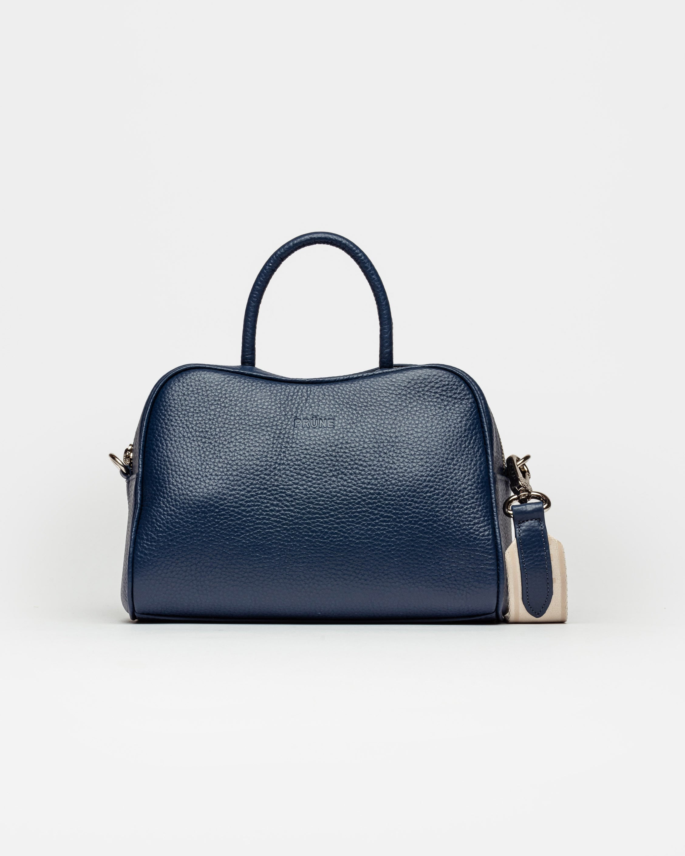 CARTERA DE MANO THE CLUB EN CUERO GRANEADO