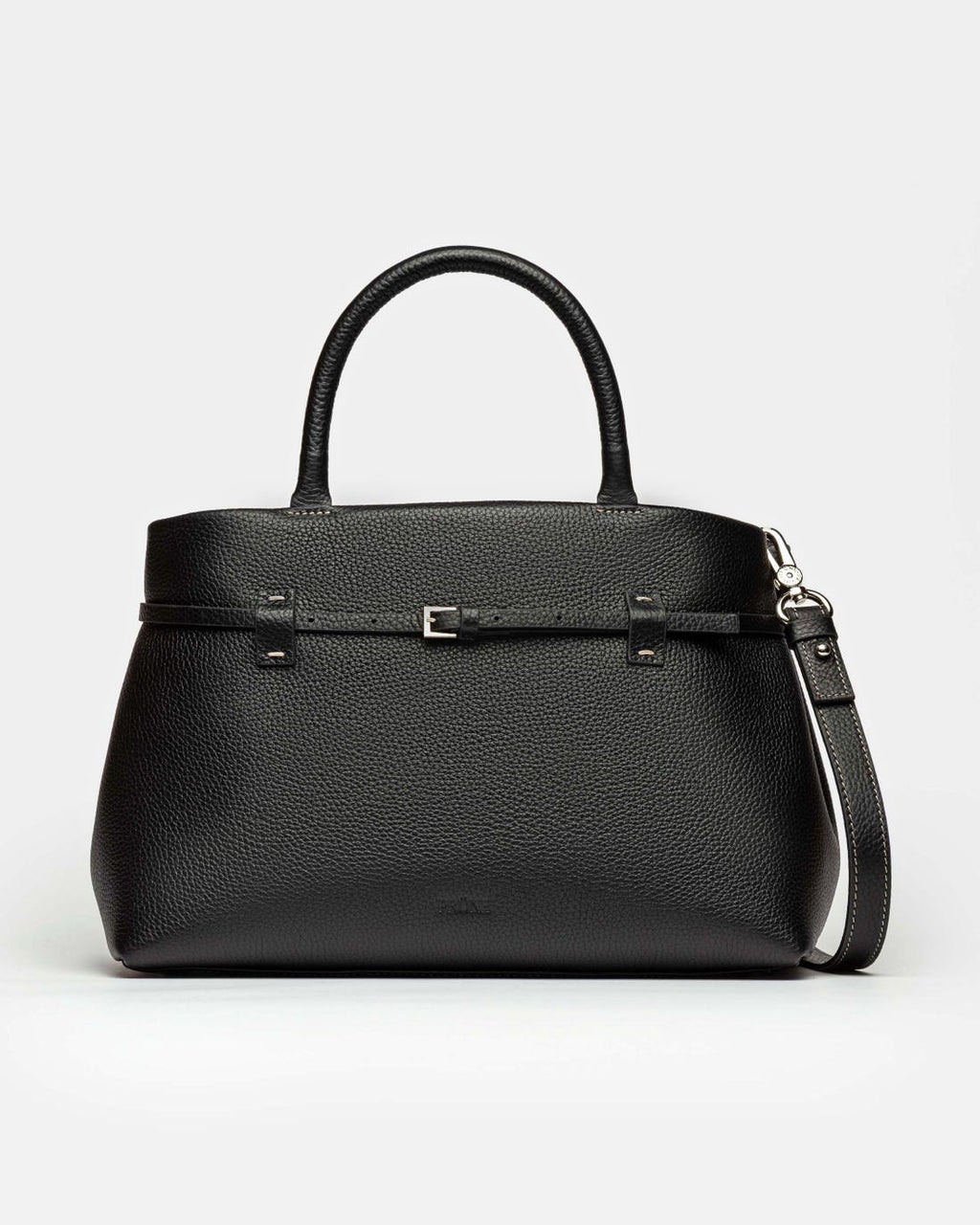 Cartera de mano Bay en cuero graneado