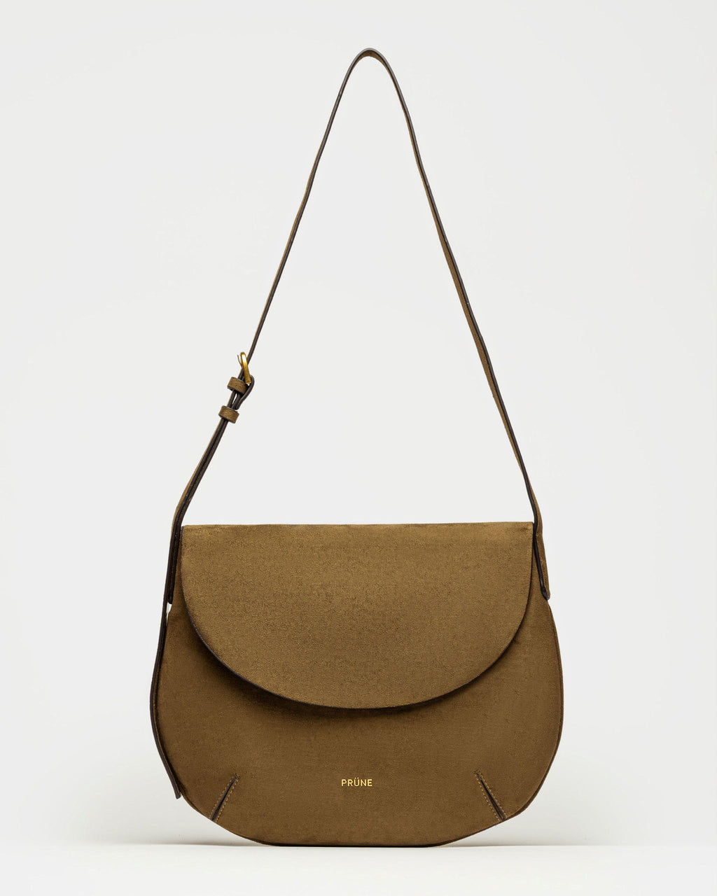 Cartera al hombro Mod en efecto gamuza