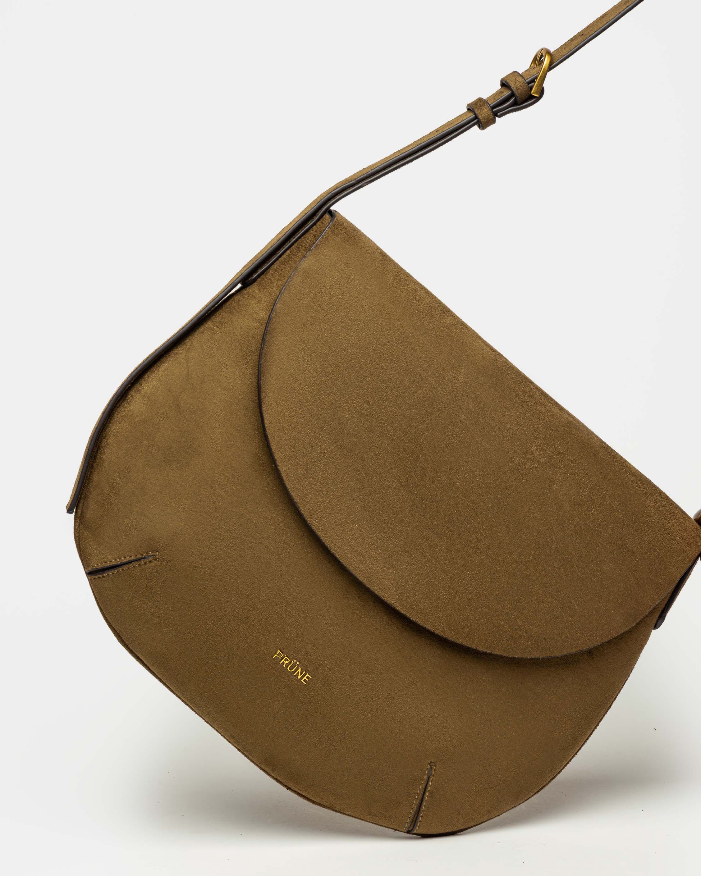 Cartera al hombro Mod en efecto gamuza