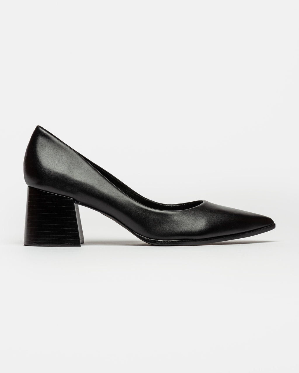 Stiletto Eva en cuero liso