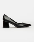 Stiletto Eva en cuero liso