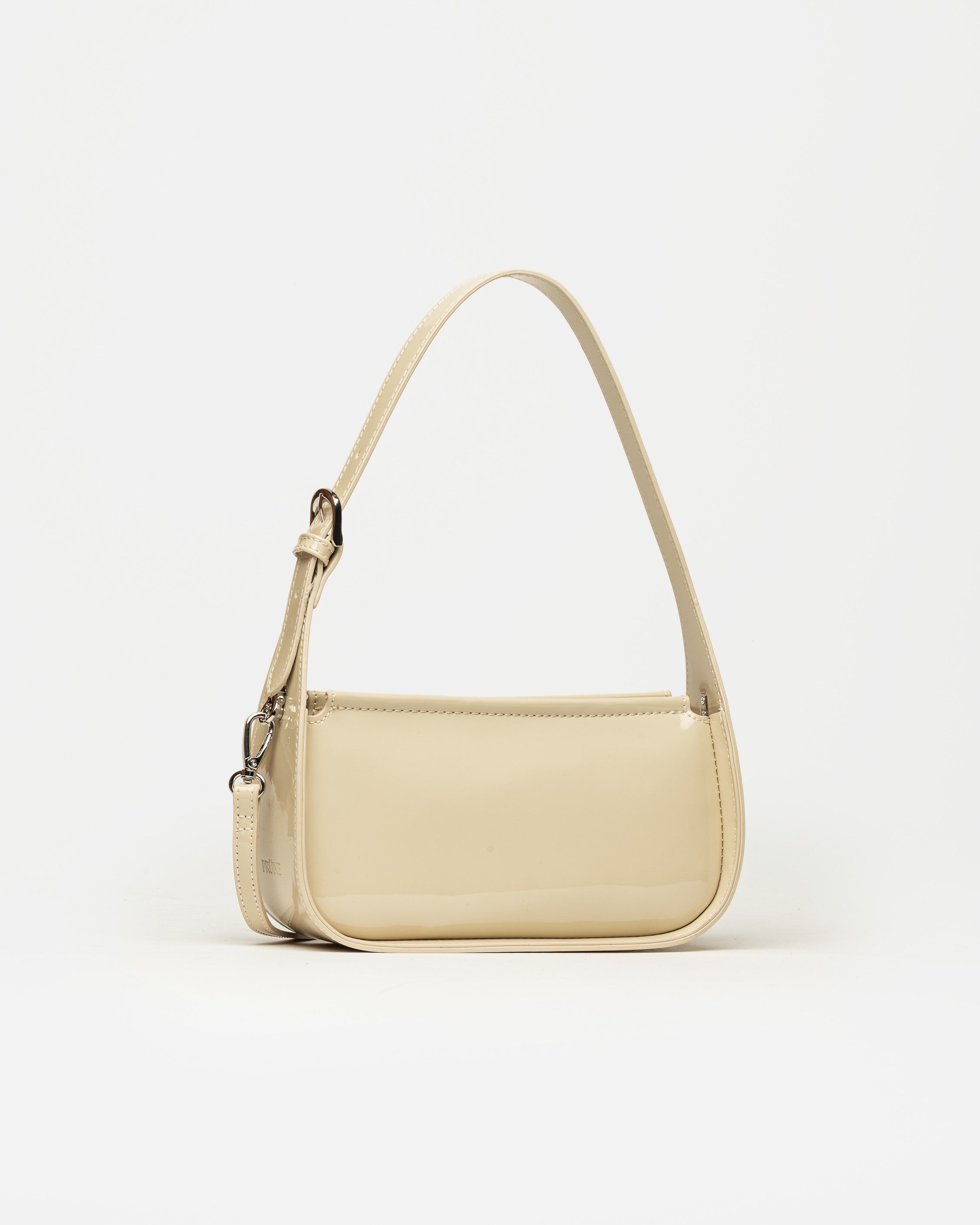 Cartera al hombro Leaf en efecto cuero charol