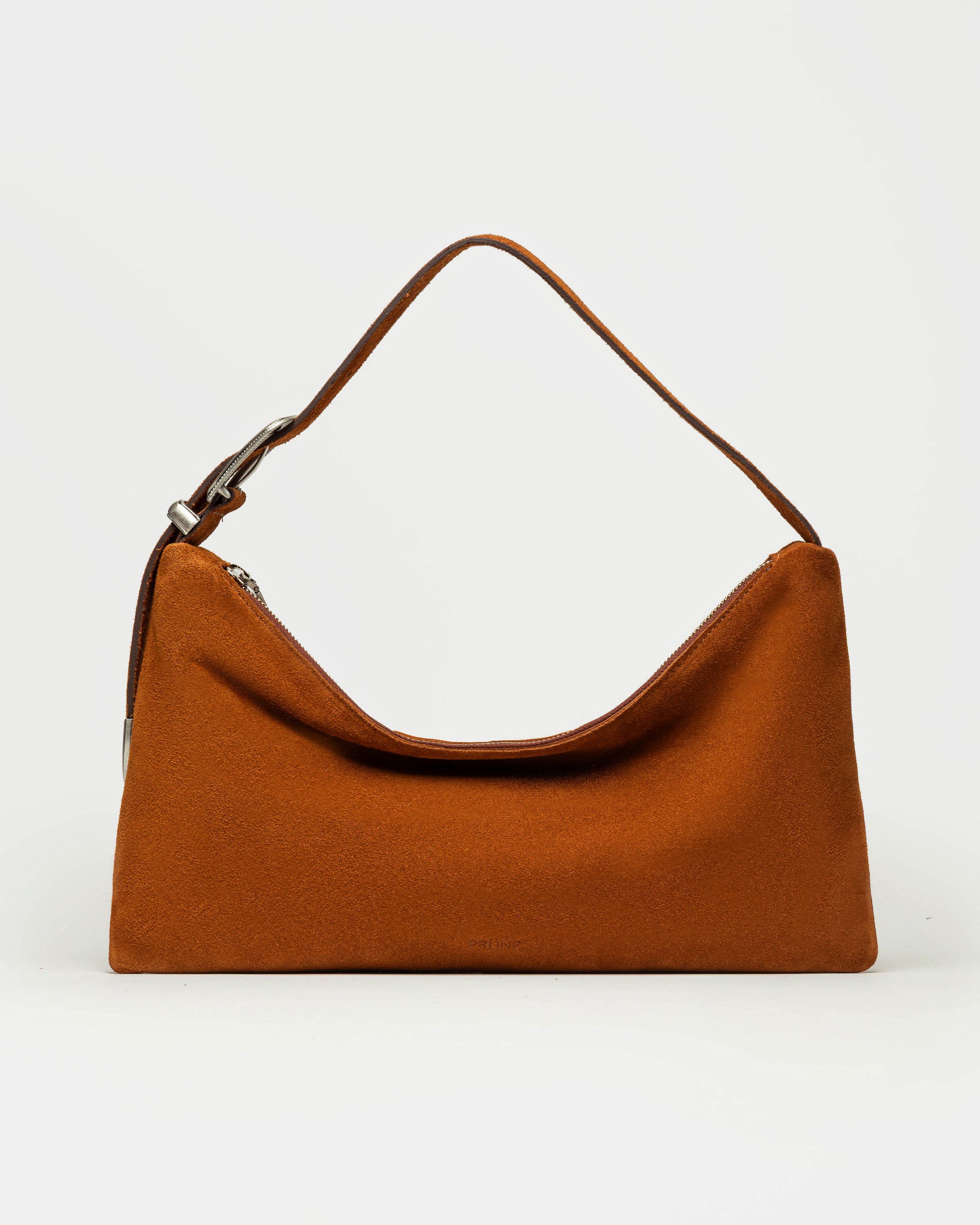 Cartera al hombro Bamboo en cuero gamuza