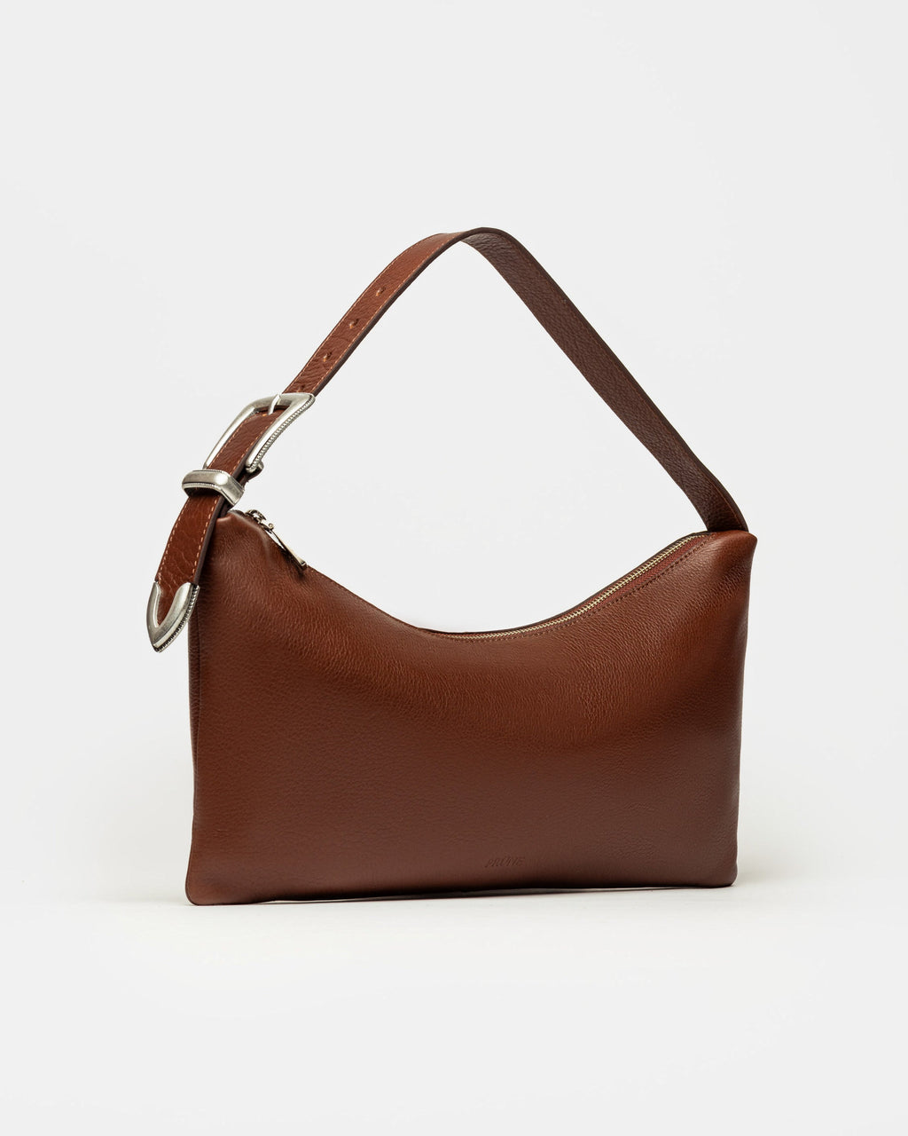 Cartera al hombro Bamboo en cuero graneado