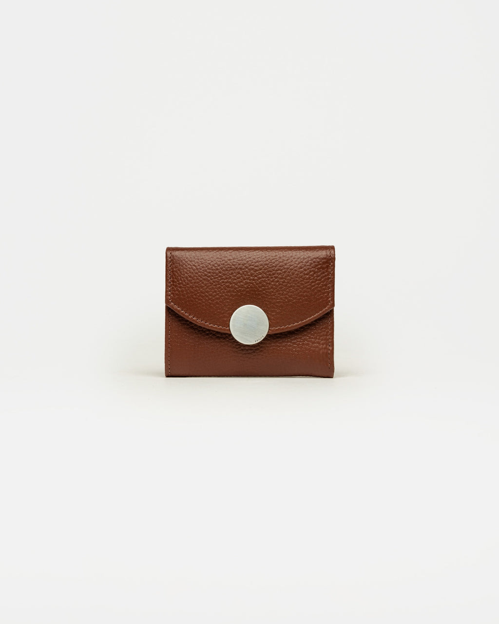 Billetera The Circle en cuero graneado