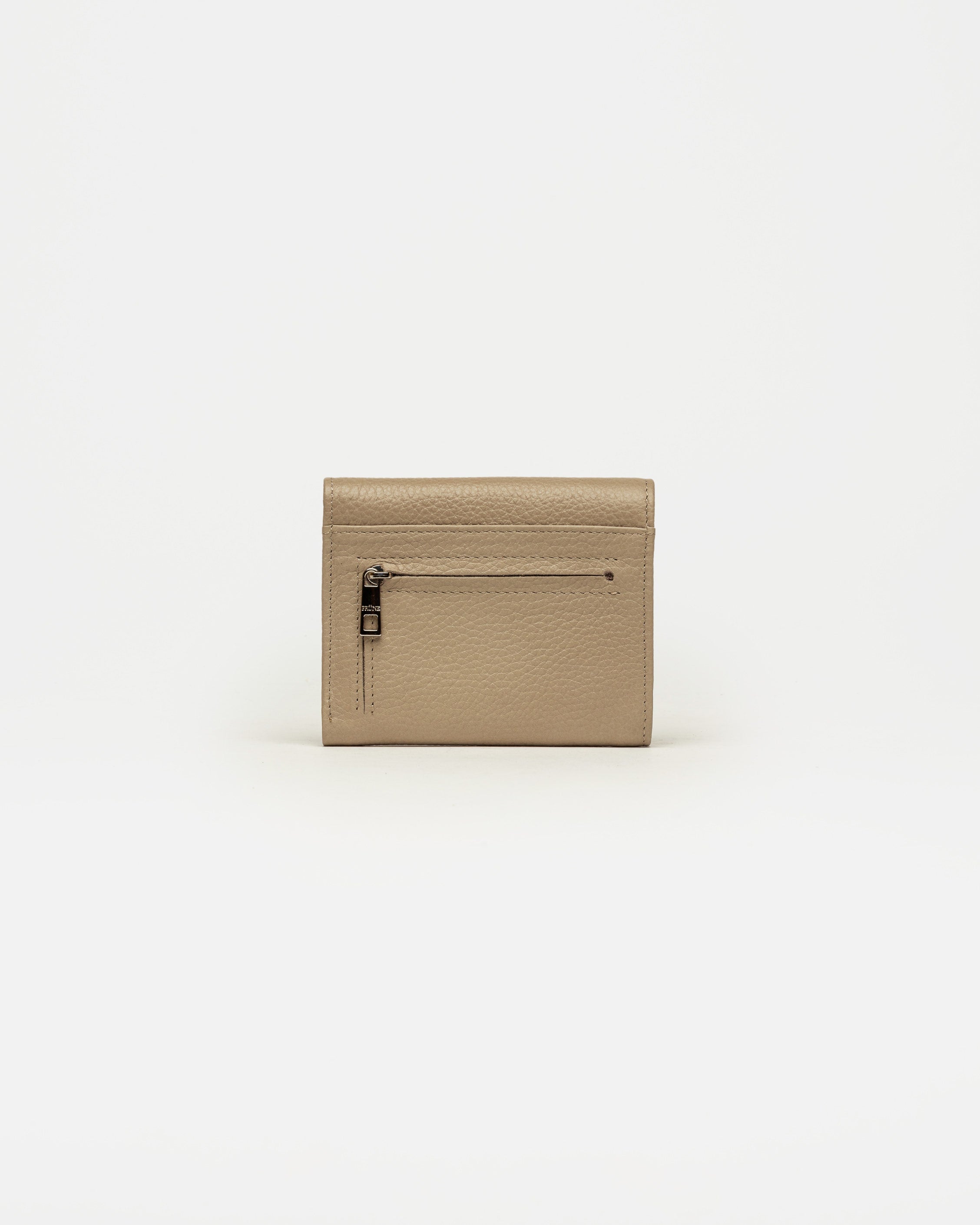 Billetera The Circle en cuero graneado