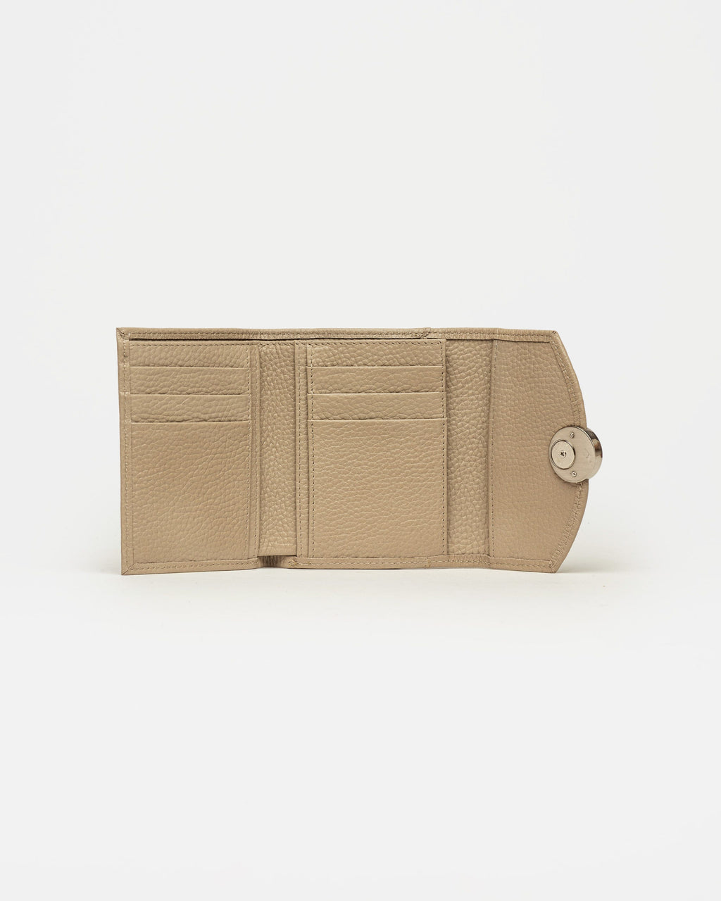 Billetera The Circle en cuero graneado