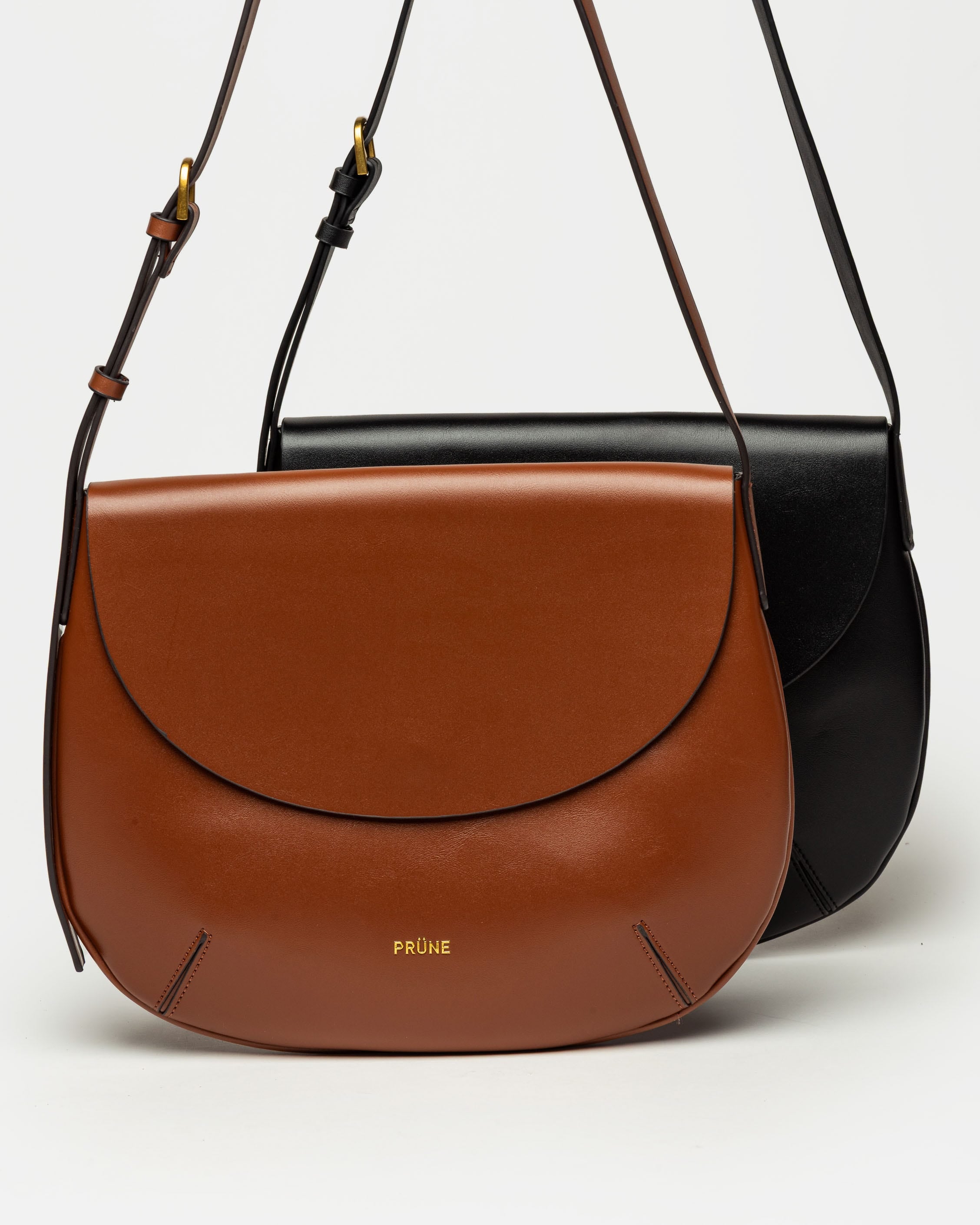 Cartera al hombro Mod en efecto cuero liso