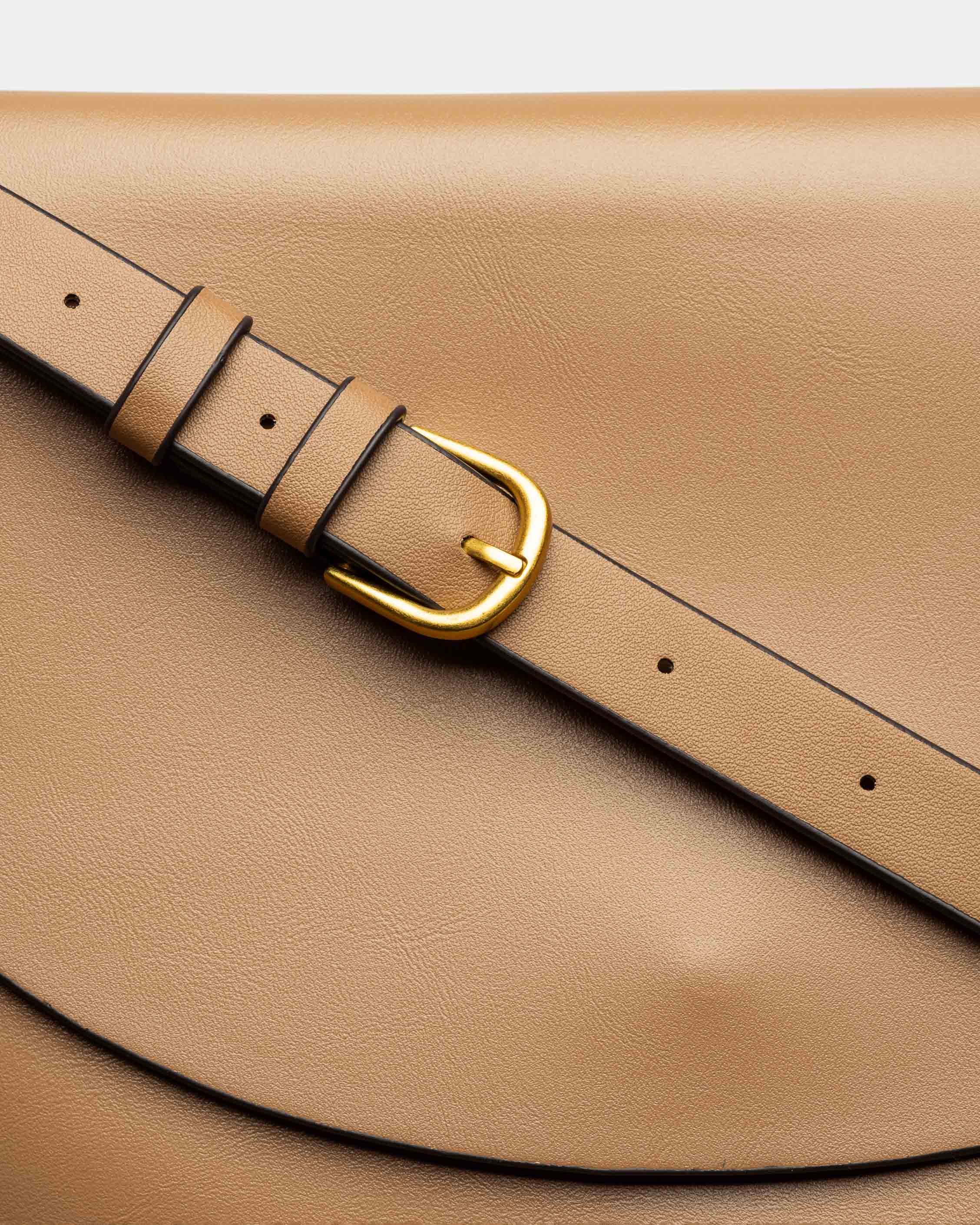 Cartera al hombro Mod en efecto cuero liso