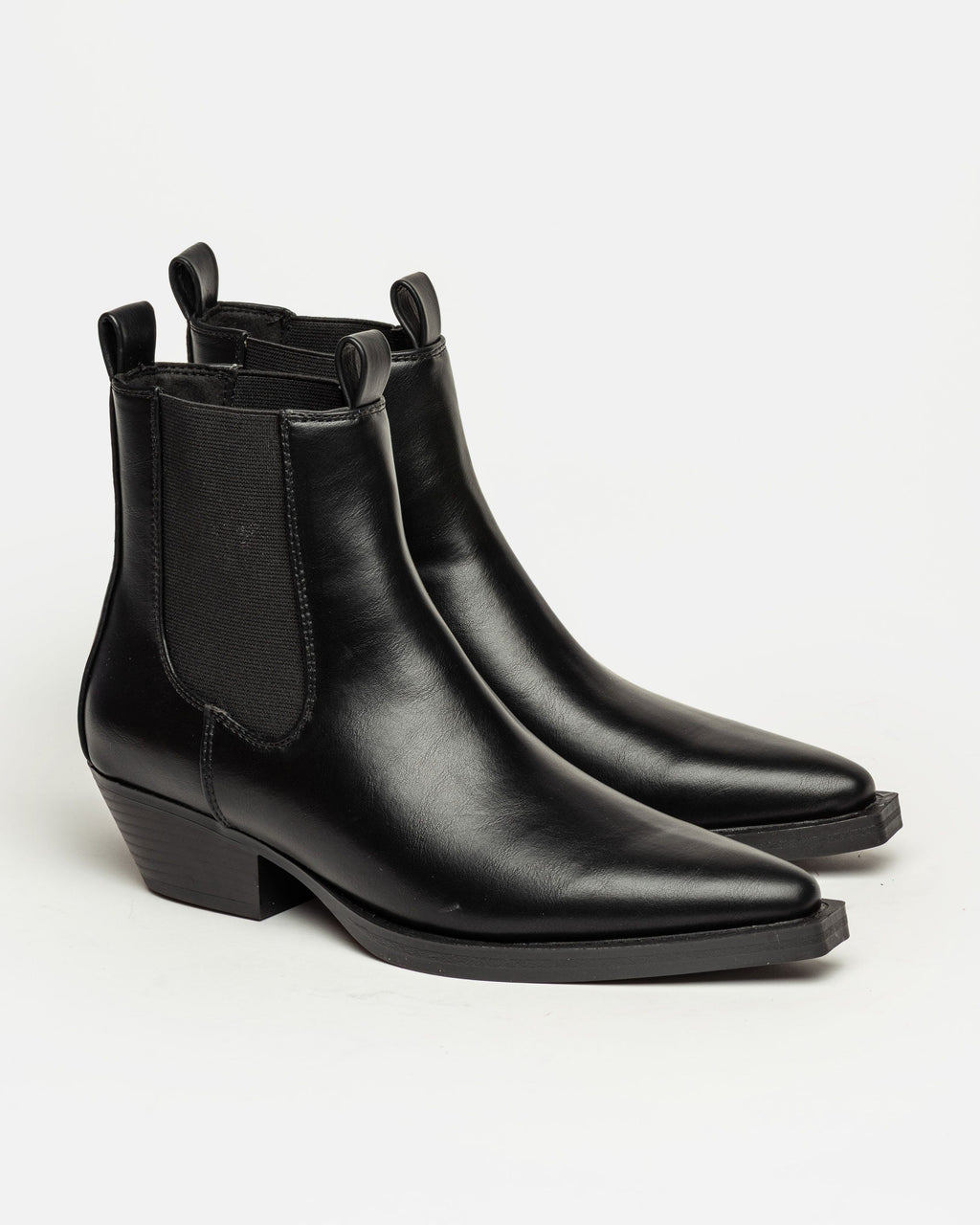 Bota caña baja Jolene en efecto cuero