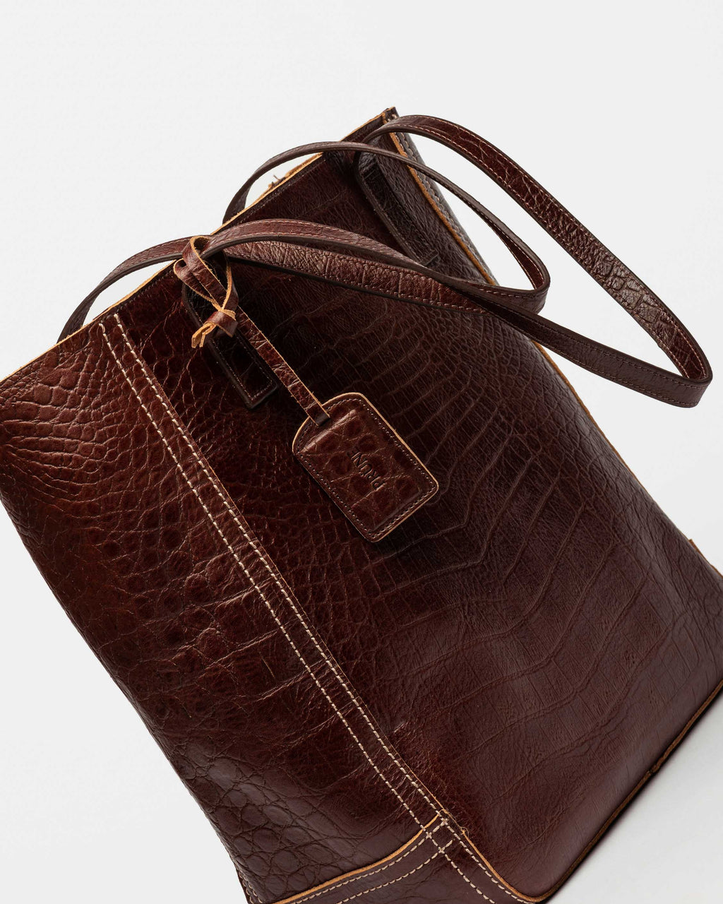 Shopper Vera en cuero croco