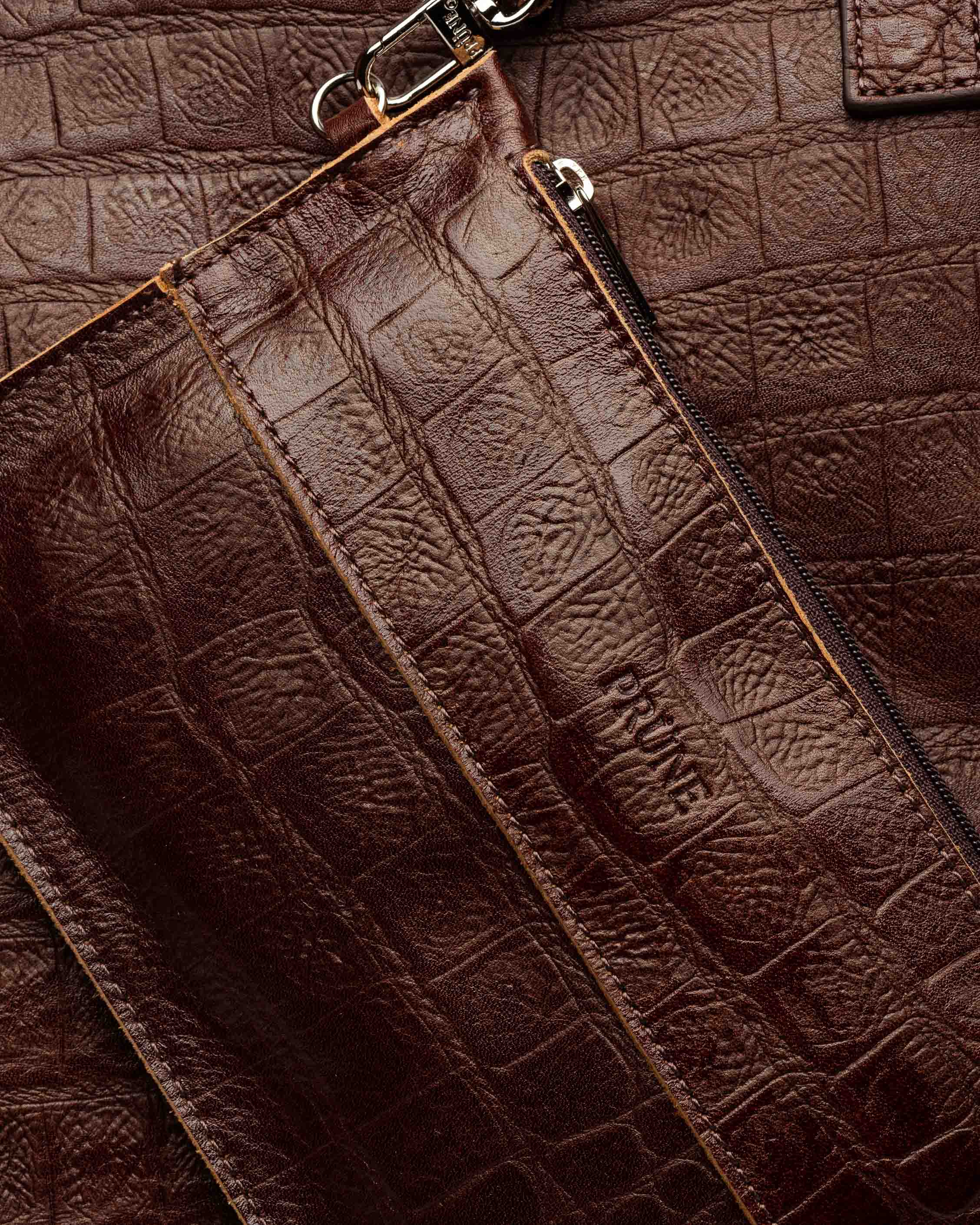 Shopper Vera en cuero croco