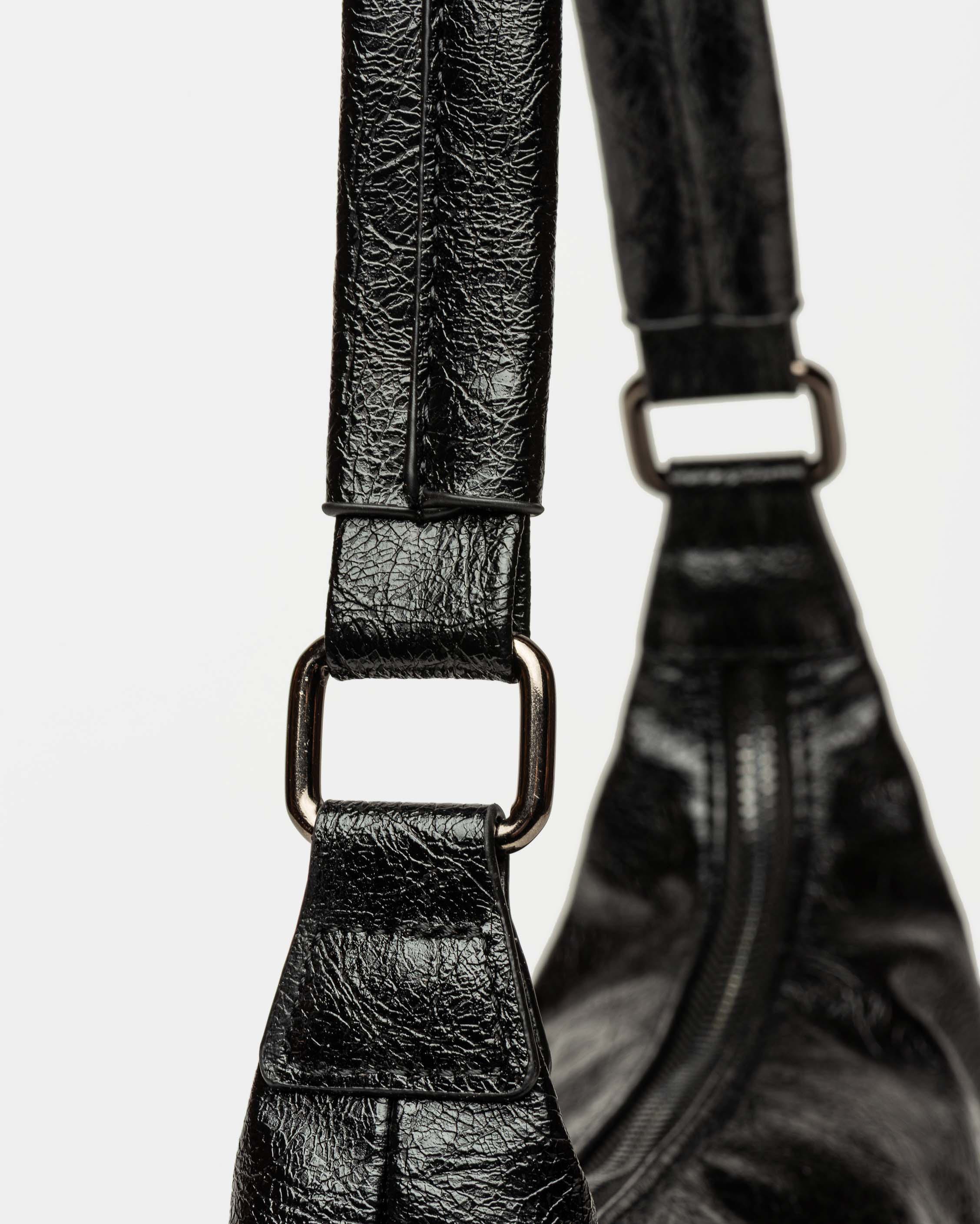 Cartera al hombro Kendall en efecto cuero arrugado