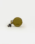 Llavero Charm Round en efecto cuero