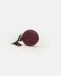 Llavero Charm Round en efecto cuero