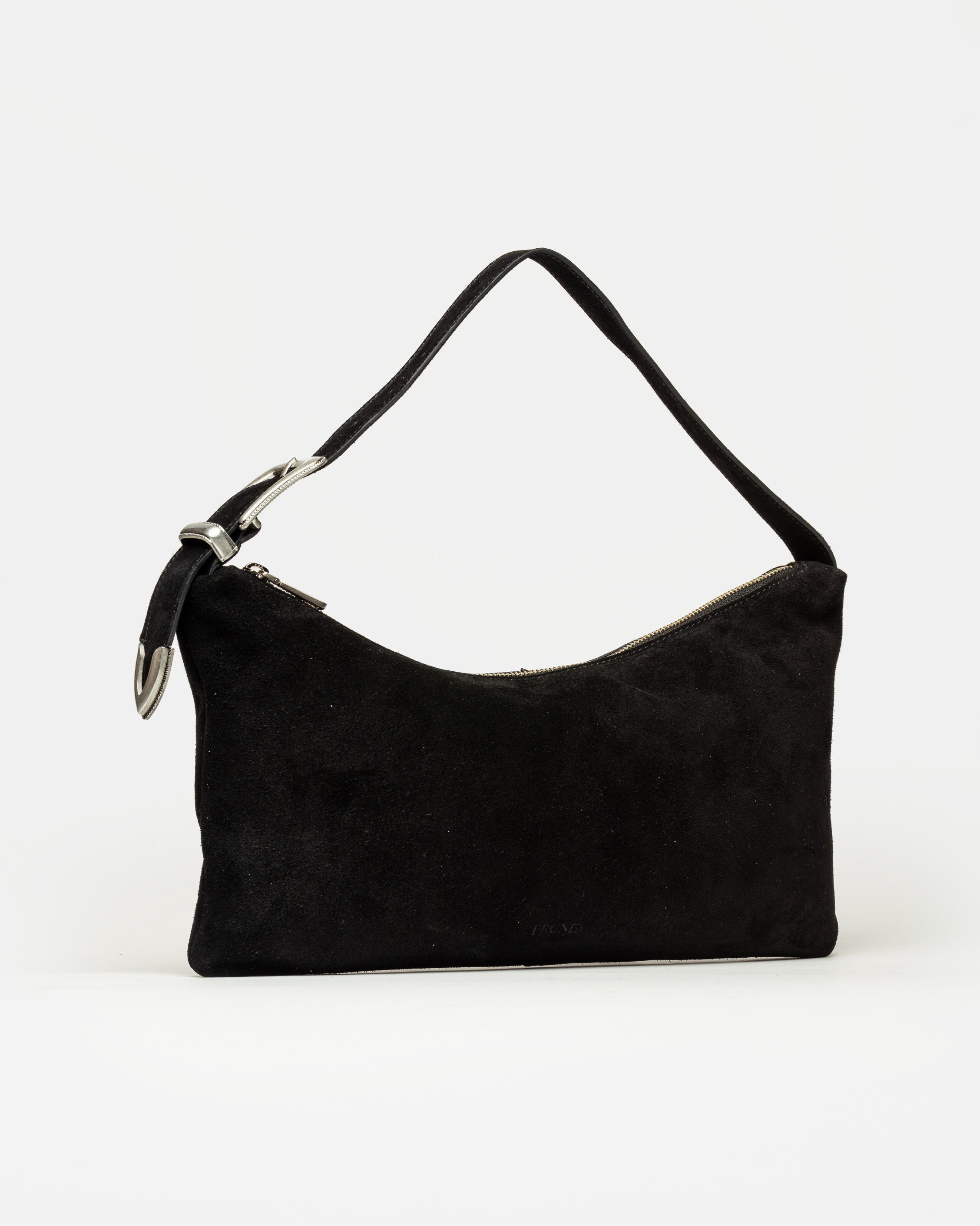 Cartera al hombro Bamboo en cuero gamuza