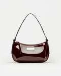 Cartera al hombro Mia en cuero charol