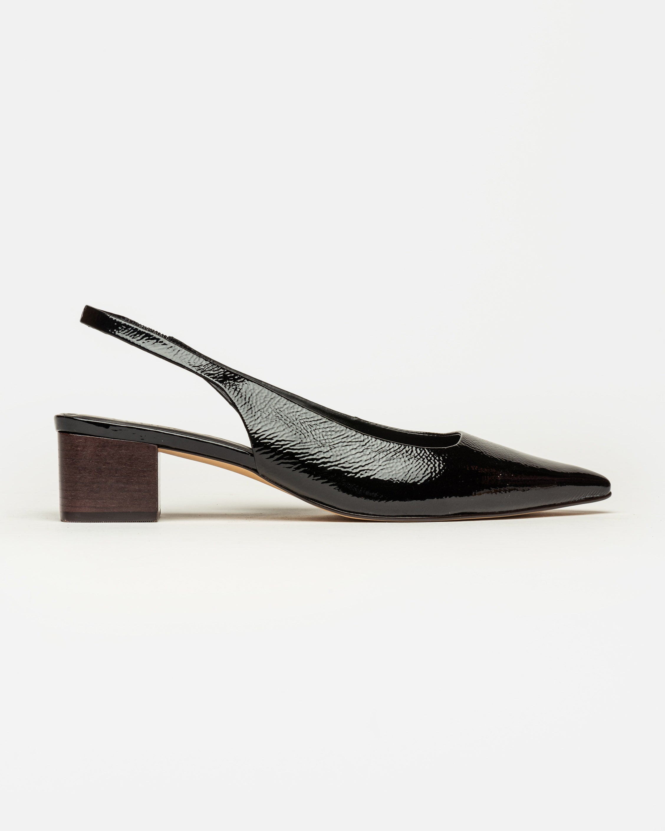 Stiletto Marga en cuero gloss
