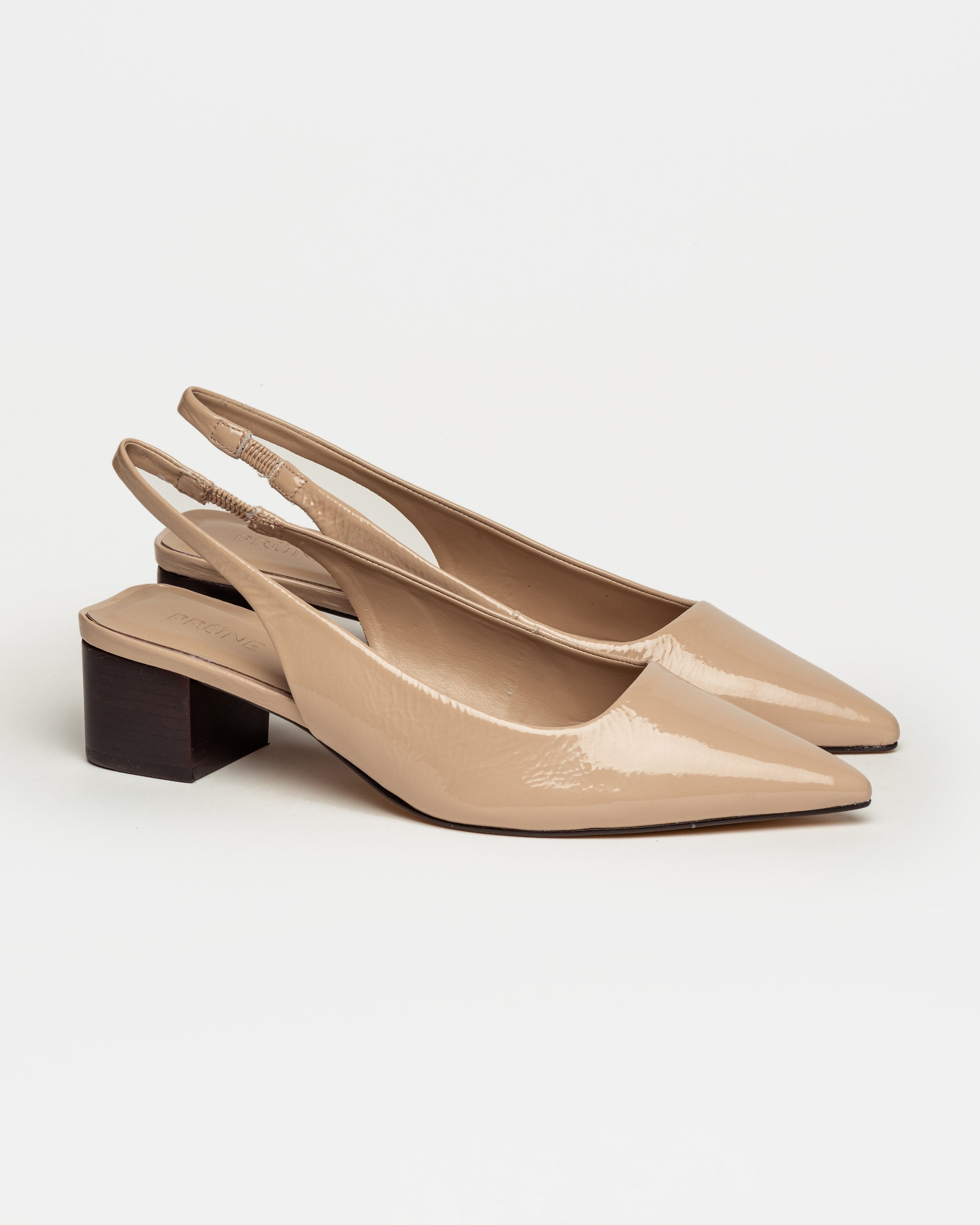 Stiletto Marga en cuero gloss