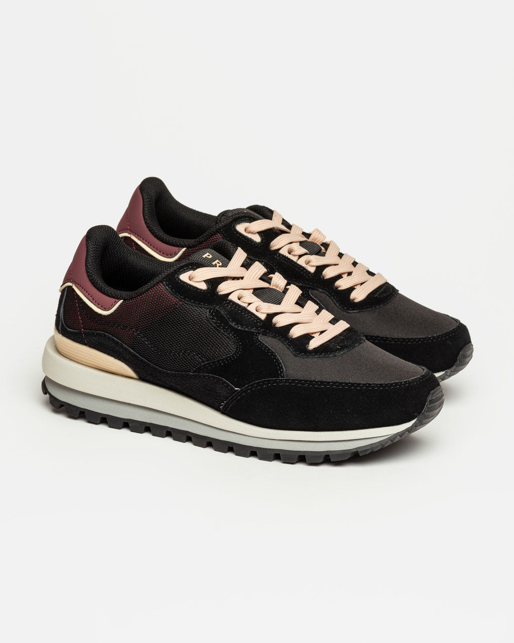 Sneaker Allison en cuero y textil