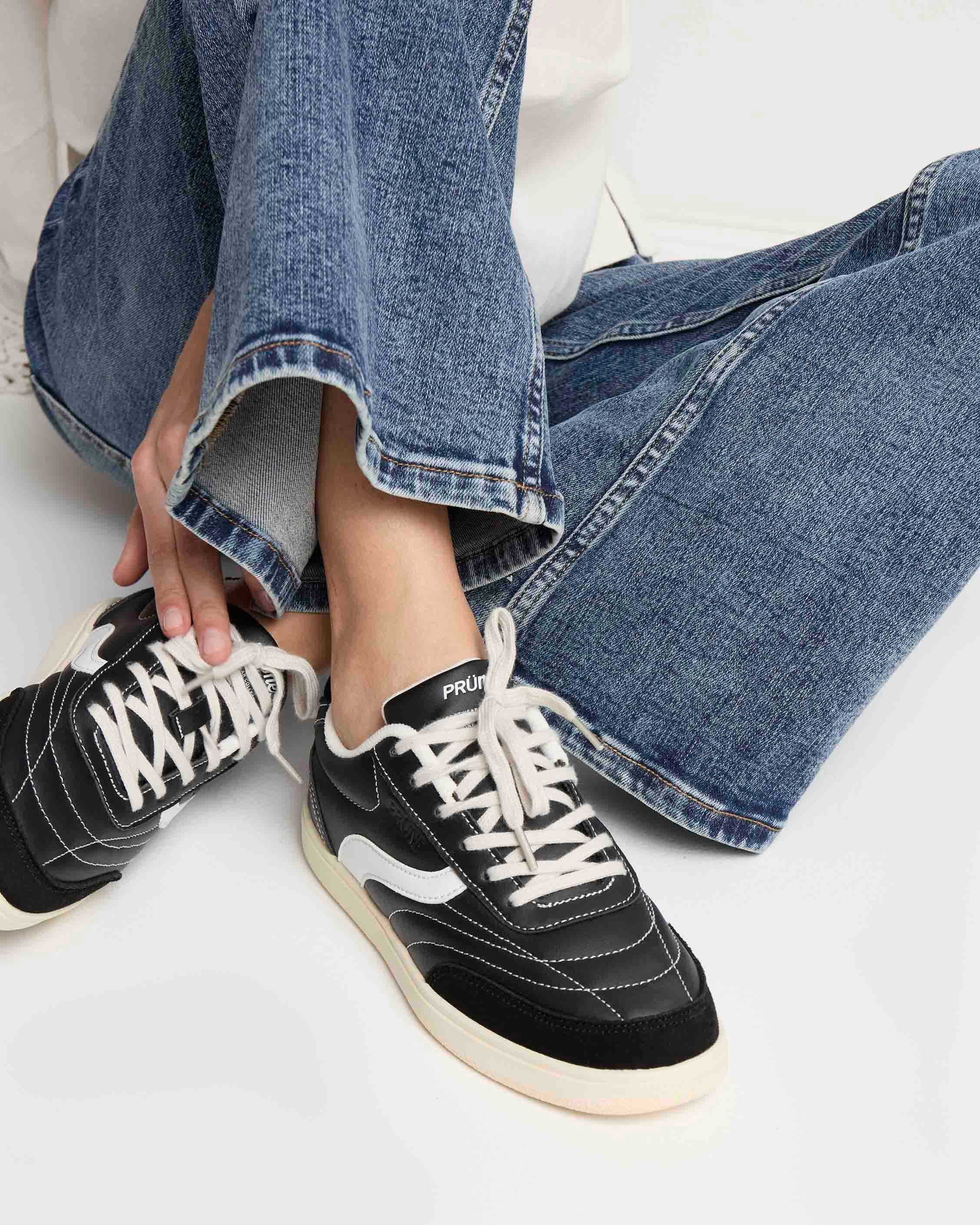 Sneaker Georgia en textil y gamuza