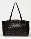 Bolso The Knit Bag en cuero graneado